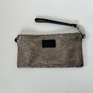 RUDSAK Textured Silver Wristlet